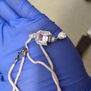 Meda Sterling silver cz  necklace!